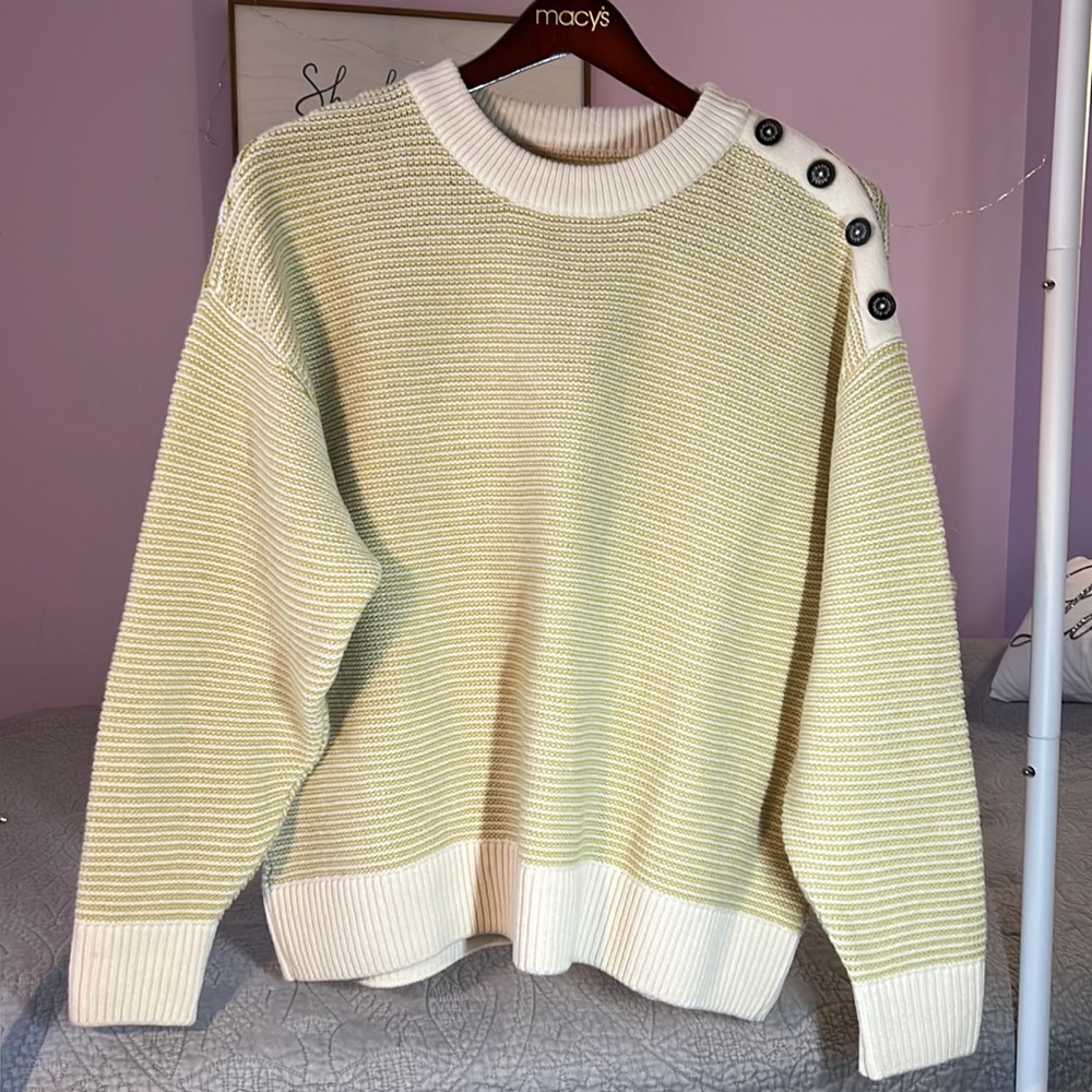 Barbour wool sweater. Worn once. EUC.